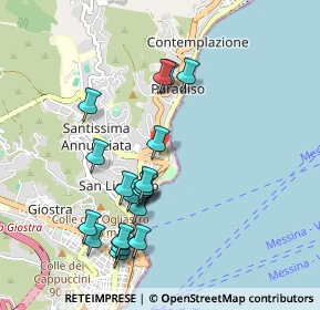 Mappa Via 153 D, 98121 Messina ME, Italia (1.079)