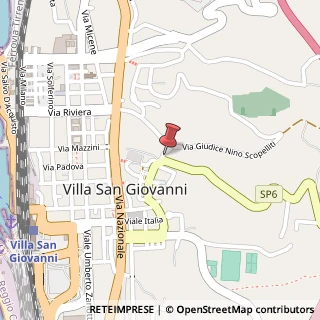 Mappa Via Fontana Vecchia, 2, 89018 Villa San Giovanni, Reggio di Calabria (Calabria)