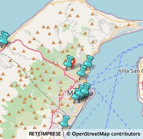 Mappa Salita Tre Monti, 98152 Messina ME, Italia (4.50182)