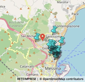 Mappa Salita Tre Monti, 98152 Messina ME, Italia (1.666)