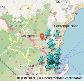 Mappa Salita Tre Monti, 98152 Messina ME, Italia (2.37778)