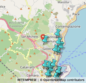 Mappa Salita Tre Monti, 98152 Messina ME, Italia (2.88722)