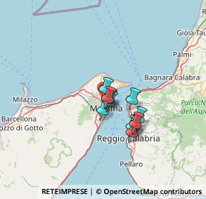 Mappa Salita Tre Monti, 98152 Messina ME, Italia (9.76909)
