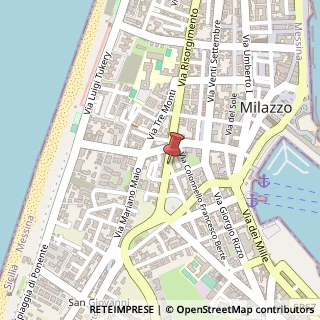 Mappa Via Vittorio Veneto, 16, 98057 Milazzo, Messina (Sicilia)