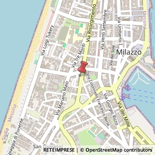 Mappa Via Vittorio Veneto, 10, 98057 Milazzo, Messina (Sicilia)