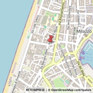 Mappa Via Massimiliano Regis, 101, 98057 Milazzo, Messina (Sicilia)
