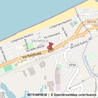 Mappa Via Nazionale, 180, 98040 Venetico, Messina (Sicilia)