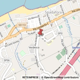 Mappa Via Nuova Grangiara, 22b, 98048 Spadafora, Messina (Sicilia)