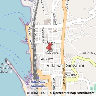 Mappa Via marconi guglielmo, 89018 Villa San Giovanni, Reggio di Calabria (Calabria)