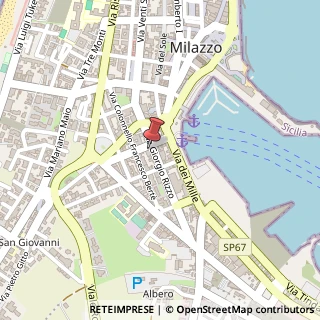 Mappa Via Giorgio Rizzo, 80, 98057 Milazzo, Messina (Sicilia)