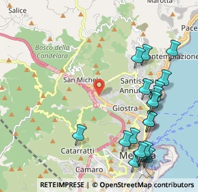 Mappa Viale Giostra, 98152 Messina ME, Italia (2.805)