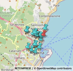 Mappa Via Sant'Ubaldo, 98121 Messina ME, Italia (1.16118)