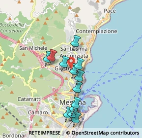 Mappa Via Sant'Ubaldo, 98121 Messina ME, Italia (1.85154)