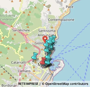 Mappa Via Sant'Ubaldo, 98121 Messina ME, Italia (1.58824)