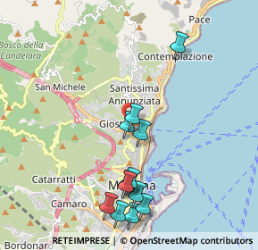 Mappa Via Sant'Ubaldo, 98121 Messina ME, Italia (2.34583)