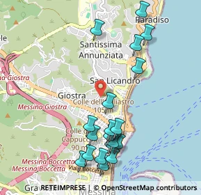 Mappa Salita Ogliastro, 98121 Messina ME, Italia (1.228)