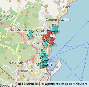 Mappa Salita Ogliastro, 98121 Messina ME, Italia (1.46273)