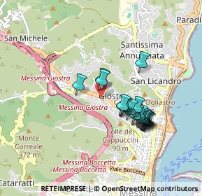 Mappa Via 1 A, 98121 Messina ME, Italia (0.84)