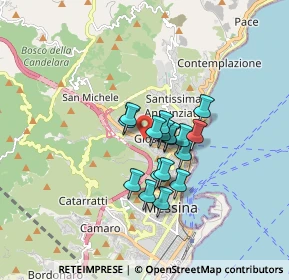 Mappa Via 1 A, 98121 Messina ME, Italia (1.23529)