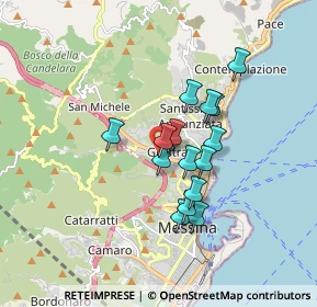 Mappa Via 1 A, 98121 Messina ME, Italia (1.45)