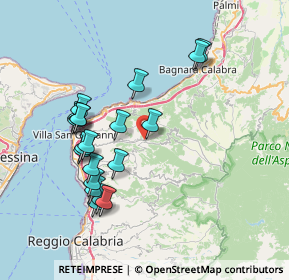 Mappa Via G. Busceti, 89050 San Roberto RC, Italia (8.218)