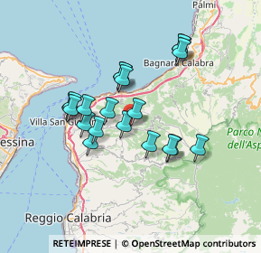 Mappa Via G. Busceti, 89050 San Roberto RC, Italia (6.574)