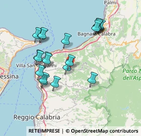 Mappa Via G. Busceti, 89050 San Roberto RC, Italia (7.976)