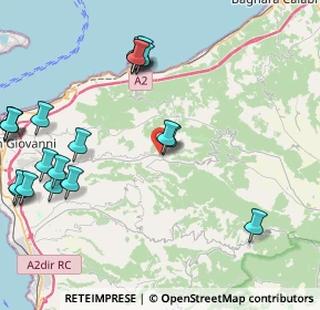 Mappa Via G. Busceti, 89050 San Roberto RC, Italia (5.841)