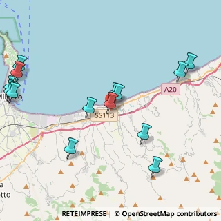 Mappa Via Enrico Fermi, 98040 Torregrotta ME, Italia (5.56857)