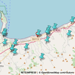 Mappa Via Enrico Fermi, 98040 Torregrotta ME, Italia (5.96778)
