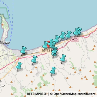 Mappa Via Enrico Fermi, 98040 Torregrotta ME, Italia (3.67813)