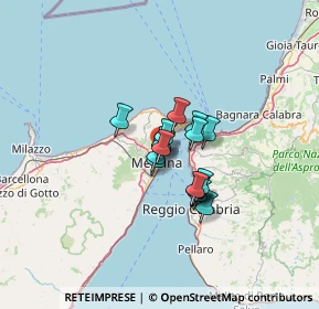 Mappa Sbarco traghetti da Villa San Giovanni, 98121 Messina ME, Italia (8.27118)