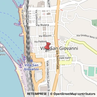 Mappa Via Giuseppe Garibaldi, 48, 89018 Villa San Giovanni, Reggio di Calabria (Calabria)