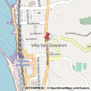 Mappa Via nazionale 254, 89018 Villa San Giovanni, Reggio di Calabria (Calabria)