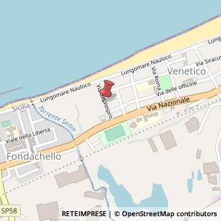 Mappa Via del Vespro, 11, 98040 Venetico, Messina (Sicilia)