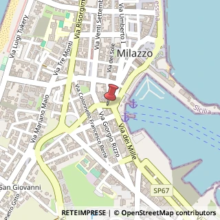 Mappa Via San Giovanni, 9, 98057 Milazzo, Messina (Sicilia)