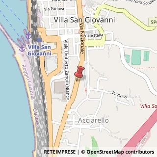 Mappa Strada Statale 18 Tirrena Inferiore, 787, 89018 Villa San Giovanni, Reggio di Calabria (Calabria)