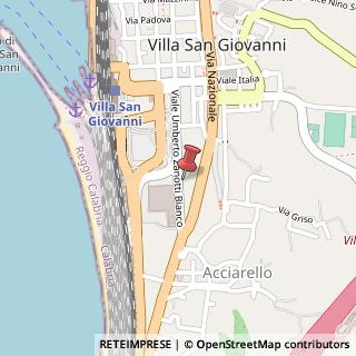 Mappa Via Zanotti Bianco, 35, 89018 Villa San Giovanni, Reggio di Calabria (Calabria)