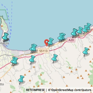 Mappa Via Prof. Sfameni, 98040 Torregrotta ME, Italia (6.18579)