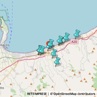 Mappa Via Prof. Sfameni, 98040 Torregrotta ME, Italia (2.44636)