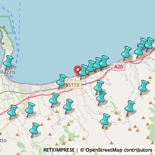 Mappa Via Prof. Sfameni, 98040 Torregrotta ME, Italia (5.884)