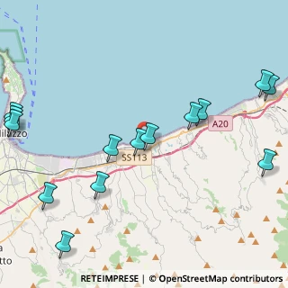 Mappa Via Prof. Sfameni, 98040 Torregrotta ME, Italia (6.13357)
