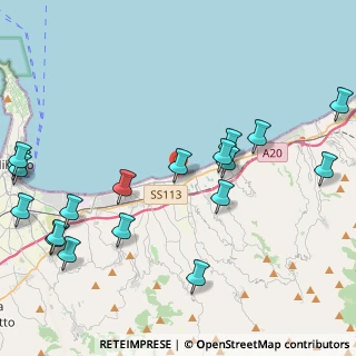 Mappa Via Prof. Sfameni, 98040 Torregrotta ME, Italia (5.94263)