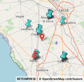 Mappa Angolo Via Giuseppe Palmieri, 73043 Copertino LE, Italia (8.32647)