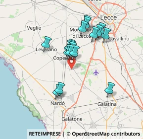 Mappa Angolo Via Giuseppe Palmieri, 73043 Copertino LE, Italia (6.47556)