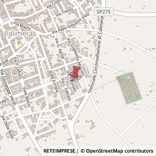 Mappa Via A. Pacinotti, 19, 73021 Calimera, Lecce (Puglia)