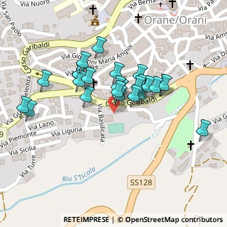 Mappa Corso Giuseppe Garibaldi, 08026 Orani NU, Italia (0.096)