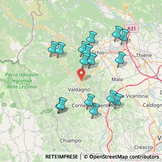Mappa Via Campassi, 36078 Valdagno VI, Italia (7.27)