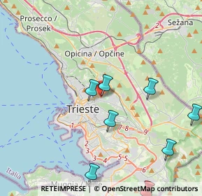 Mappa Via Giovanni Berchet, 34126 Trieste TS, Italia (5.68833)