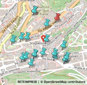 Mappa Via Giovanni Berchet, 34126 Trieste TS, Italia (0.252)